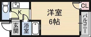 クラウンハイム新高【4階】の間取り