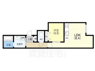 C-GRID脇浜【1階】の間取り