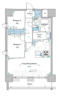 ブランシエスタ西宮【9階】の間取り