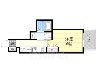 エステムコート名古屋千種グレイス【6階】の間取り