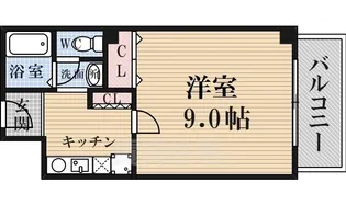 メディナ烏丸【9階】の間取り