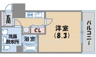 BELAIR江上町【5階】の間取り