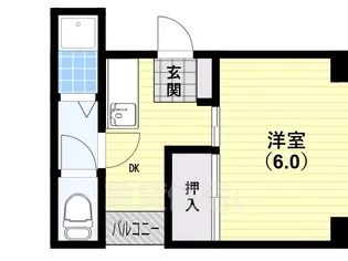 エルパラッツォ新神戸【6階】の間取り