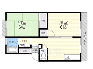 コートビレジ2【1階】の間取り