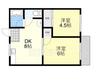 常盤ハイツ【2階】の間取り