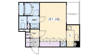 リーガル京都四条烏丸【2階】の間取り