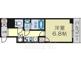 レジュールアッシュPREMIUM TWIN-2【606号室】の間取り