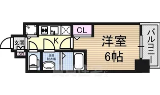 プレサンス新大阪ヴィガ【6階】の間取り