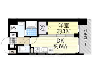 プレサンス東淀川駅前プローシェ【3階】の間取り