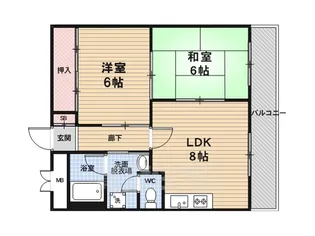 ロイヤルコーポ【311号室】の間取り