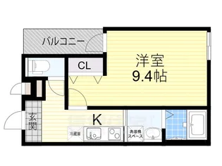 大阪府大阪市東住吉区今川4丁目【アパート】の間取り