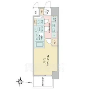 BPRレジデンス丸の内【8階】の間取り