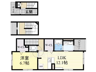 ラッフィナート【3階】の間取り