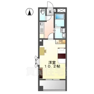 リバパレス鶴舞【4階】の間取り