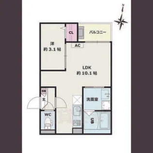 Jack motohoshizaki1【1階】の間取り