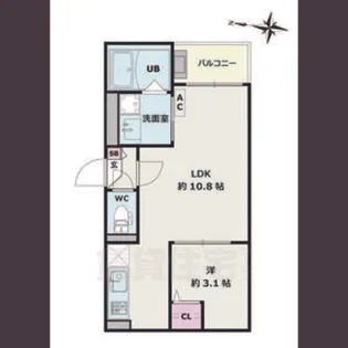 Jack motohoshizaki1【3階】の間取り