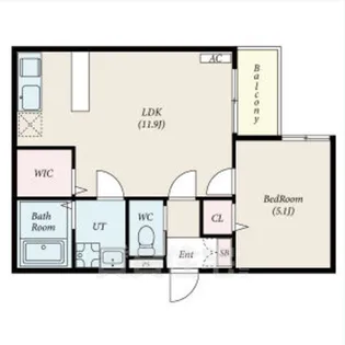fika庄内緑地公園【3階】の間取り