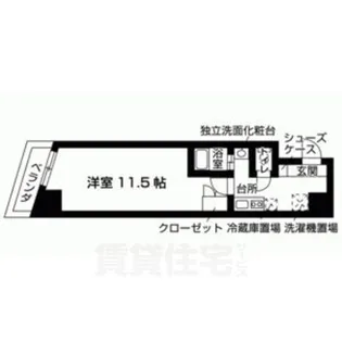 アネックス西院【4階】の間取り