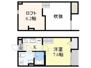 albero alto【2階】の間取り