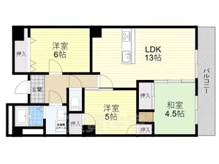 カルム泉大津【301号室】の間取り