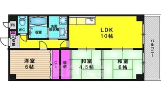 ラ・メゾン・ボヌール【3階】の間取り