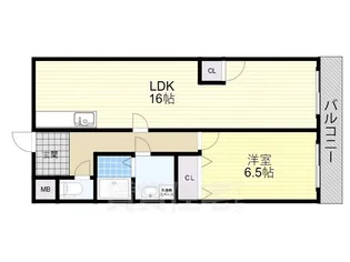 プレステージハイツ【3階】の間取り