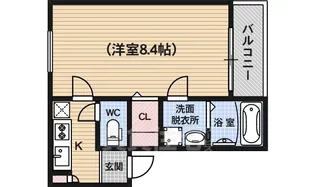 メゾン上七軒【1階】の間取り