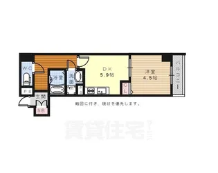 ベラジオ京都西大路2【6階】の間取り