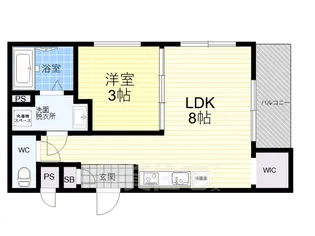 MOVE甲子園NEO【2階】の間取り