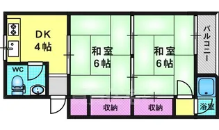 第一大北マンション【2階】の間取り
