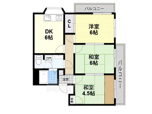 米田マンション【2階】の間取り