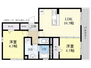 ベルフェリシア【3階】の間取り