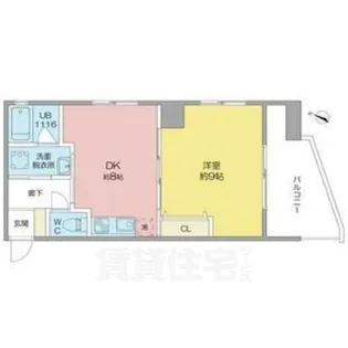 A.I.BUILD稲穂【4階】の間取り