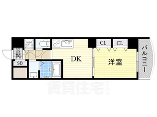 ノルデンタワー新大阪【3階】の間取り