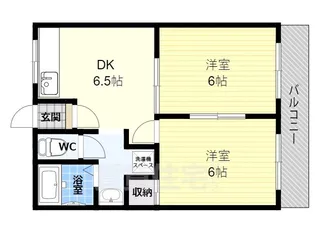 高橋ハイツ【1階】の間取り
