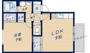 エトワール州見台【1階】の間取り