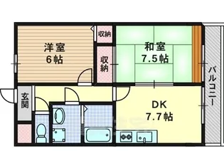 ジュン・パルティール【2階】の間取り