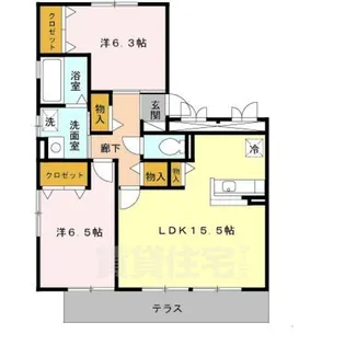 ベローチェ梅美台【1階】の間取り