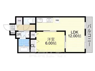 レスパスカルム【2階】の間取り