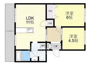 新町ハイツ【3階】の間取り