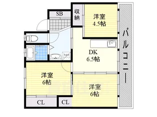 奈良県御所市大字多田【マンション】の間取り