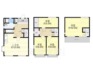 愛知県名古屋市千種区霞ケ丘1丁目【一戸建】の間取り