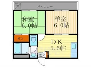 フラッツ東向日【3階】の間取り