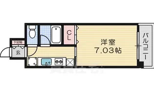 ル・パルトネール西大路御池【4階】の間取り