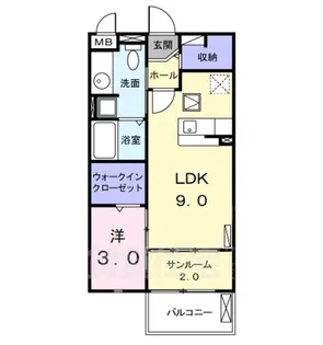 シュティル ブリーゼ【1階】の間取り