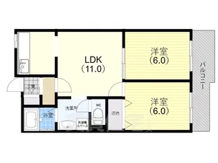 マインドパレス須磨浦【1階】の間取り
