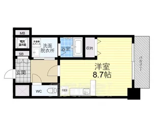 サンコーエグゼクティブアネックス【5階】の間取り