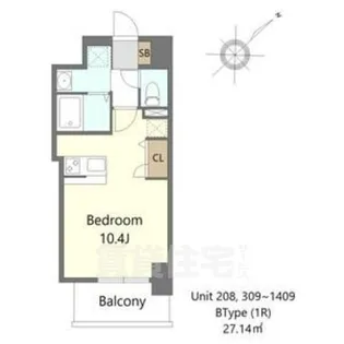 大阪府堺市堺区熊野町東4丁【マンション】の間取り