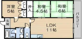 マンションピア【2階】の間取り