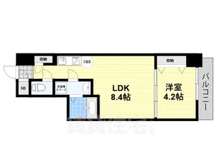 大阪府堺市堺区向陵中町4丁【マンション】の間取り